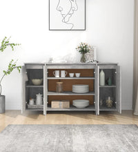 Sideboard Betongrau 135x41x75 cm Holzwerkstoff