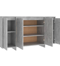 Sideboard Betongrau 135x41x75 cm Holzwerkstoff