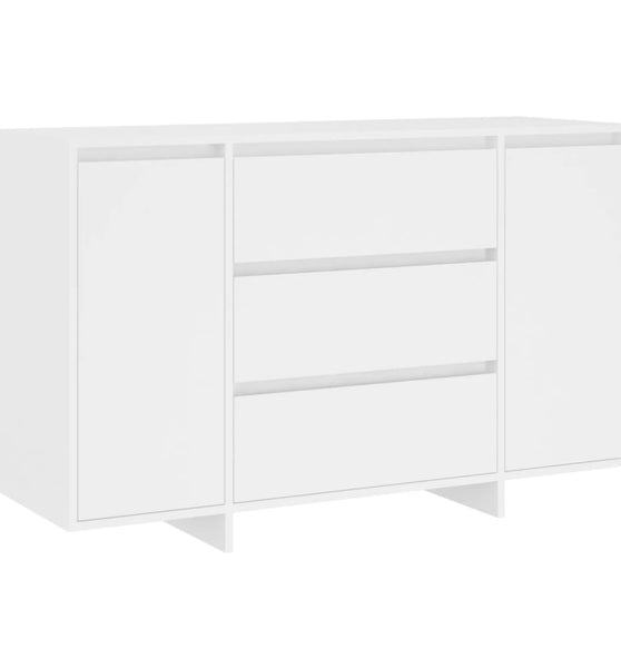 Sideboard mit 3 Schubladen Weiß 120x41x75 cm Holzwerkstoff