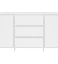 Sideboard mit 3 Schubladen Weiß 120x41x75 cm Holzwerkstoff