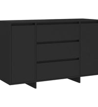 Sideboard mit 3 Schubladen Schwarz 120x41x75 cm Holzwerkstoff