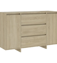 Sideboard 3 Schubladen Sonoma-Eiche 120x41x75 cm Holzwerkstoff