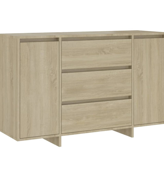 Sideboard 3 Schubladen Sonoma-Eiche 120x41x75 cm Holzwerkstoff