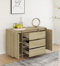 Sideboard 3 Schubladen Sonoma-Eiche 120x41x75 cm Holzwerkstoff