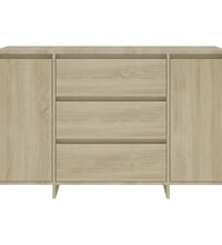 Sideboard 3 Schubladen Sonoma-Eiche 120x41x75 cm Holzwerkstoff