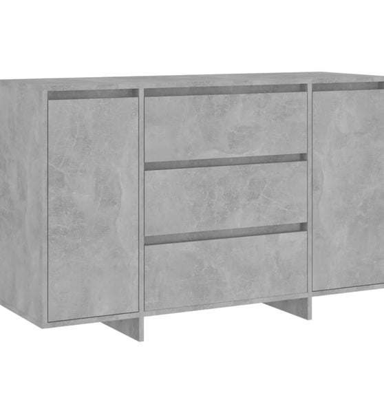 Sideboard mit 3 Schubladen Betongrau 120x41x75 cm Holzwerkstoff