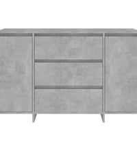 Sideboard mit 3 Schubladen Betongrau 120x41x75 cm Holzwerkstoff