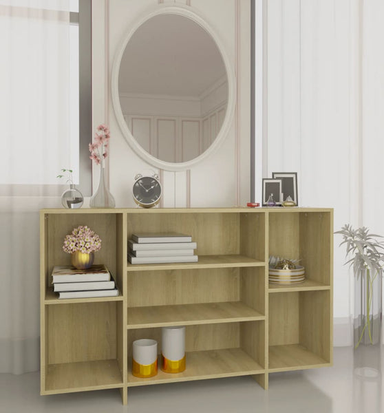 Sideboard Sonoma-Eiche 120x30x75 cm Holzwerkstoff