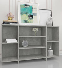 Sideboard Betongrau 120x30x75 cm Holzwerkstoff