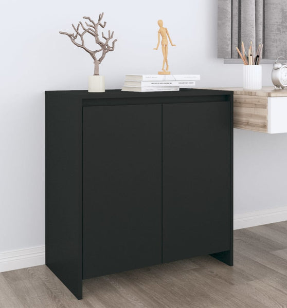 Sideboard Schwarz 70x41x75 cm Holzwerkstoff