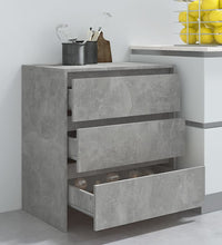 Sideboard Betongrau 70x41x75 cm Holzwerkstoff