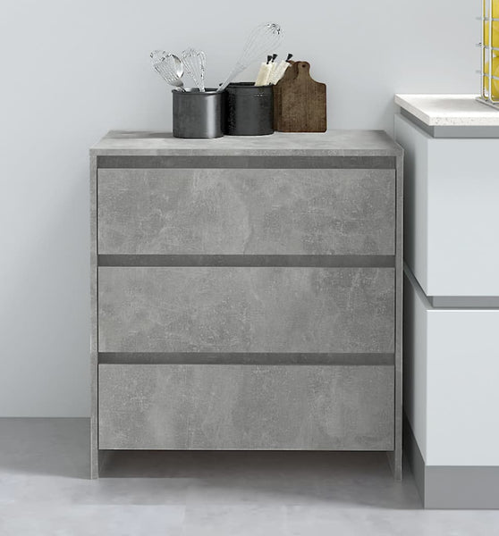 Sideboard Betongrau 70x41x75 cm Holzwerkstoff