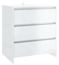 Sideboard Hochglanz-Weiß 70x41x75 cm Holzwerkstoff
