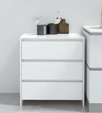 Sideboard Hochglanz-Weiß 70x41x75 cm Holzwerkstoff