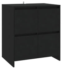 Sideboard Schwarz 70x41x75 cm Holzwerkstoff