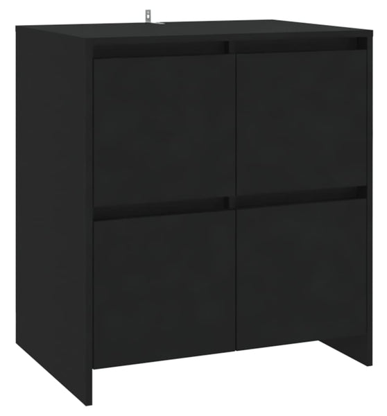 Sideboard Schwarz 70x41x75 cm Holzwerkstoff