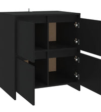 Sideboard Schwarz 70x41x75 cm Holzwerkstoff