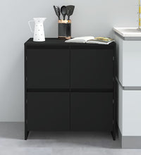 Sideboard Schwarz 70x41x75 cm Holzwerkstoff