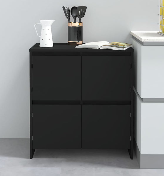 Sideboard Schwarz 70x41x75 cm Holzwerkstoff