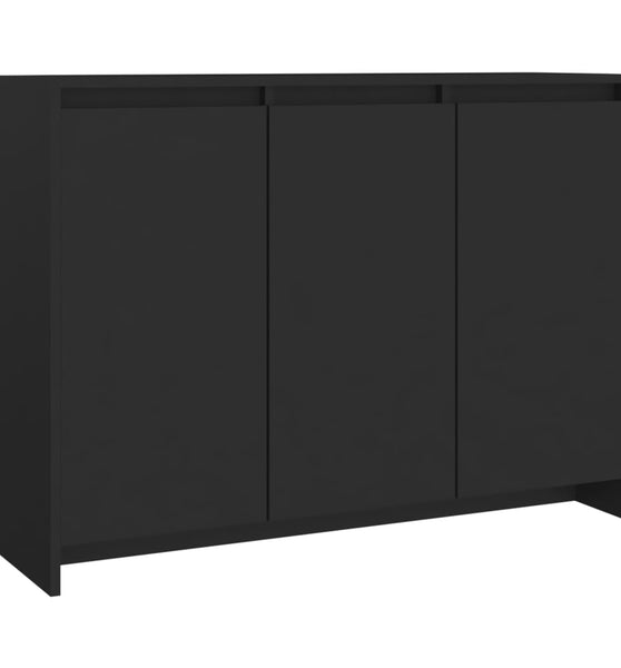 Sideboard Schwarz 102x33x75 cm Holzwerkstoff