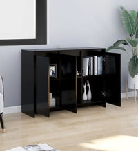 Sideboard Schwarz 102x33x75 cm Holzwerkstoff