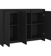 Sideboard Schwarz 102x33x75 cm Holzwerkstoff