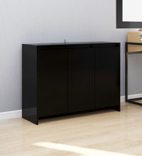 Sideboard Schwarz 102x33x75 cm Holzwerkstoff