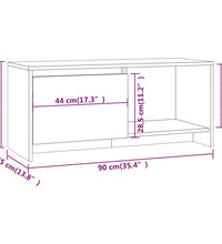 TV-Schrank Sonoma-Eiche 90x35x40 cm Holzwerkstoff