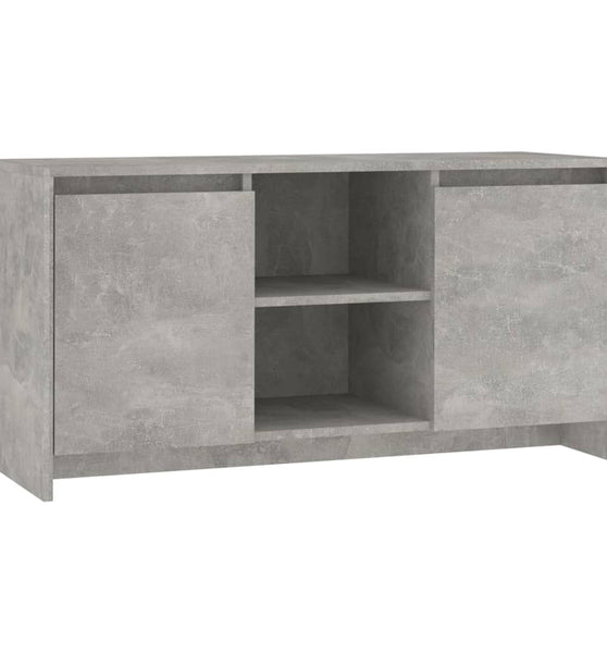 TV-Schrank Betongrau 102x37,5x52,5 cm Holzwerkstoff