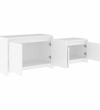 TV-Schrank Weiß 146,5x35x50 cm Holzwerkstoff