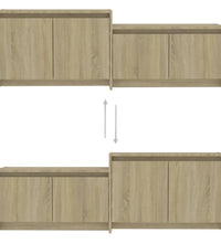 TV-Schrank Sonoma-Eiche 146,5x35x50 cm Holzwerkstoff