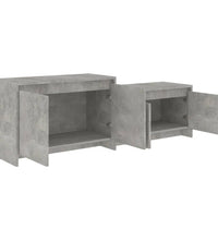 TV-Schrank Betongrau 146,5x35x50 cm Holzwerkstoff