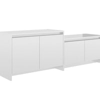 TV-Schrank Hochglanz-Weiß 146,5x35x50 cm Holzwerkstoff