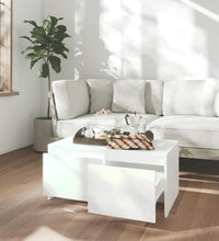 Couchtisch Weiß 90x50x41,5 cm Holzwerkstoff