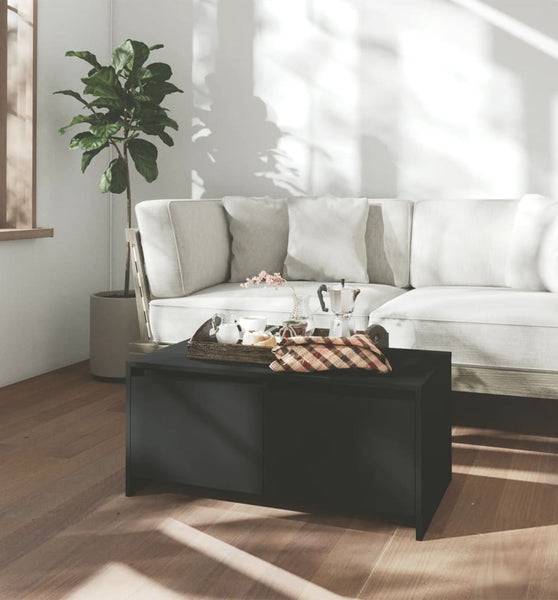 Couchtisch Schwarz 90x50x41,5 cm Holzwerkstoff