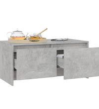 Couchtisch Betongrau 90x50x41,5 cm Holzwerkstoff
