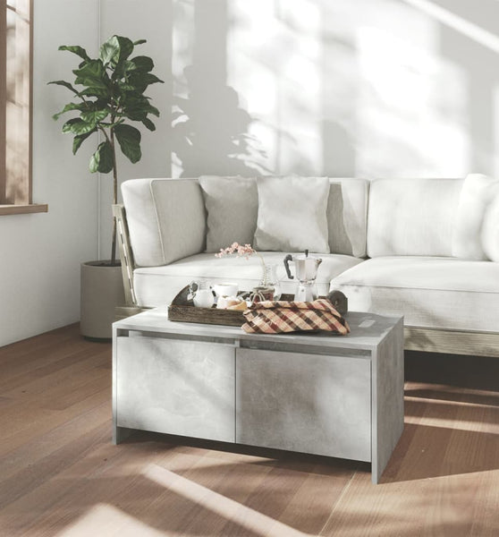 Couchtisch Betongrau 90x50x41,5 cm Holzwerkstoff