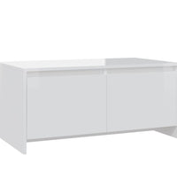 Couchtisch Hochglanz-Weiß 90x50x41,5 cm Holzwerkstoff