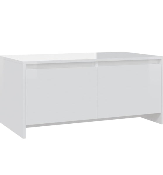 Couchtisch Hochglanz-Weiß 90x50x41,5 cm Holzwerkstoff