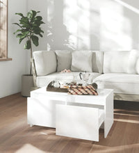 Couchtisch Hochglanz-Weiß 90x50x41,5 cm Holzwerkstoff