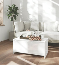 Couchtisch Hochglanz-Weiß 90x50x41,5 cm Holzwerkstoff
