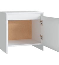 Nachttische 2 Stk. Weiß 45x34x44,5 cm Holzwerkstoff