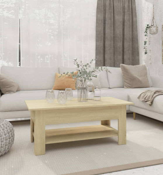 Couchtisch Sonoma-Eiche 102x55x42 cm Holzwerkstoff