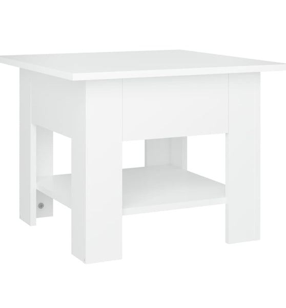 Couchtisch Weiß 55x55x42 cm Holzwerkstoff