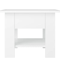 Couchtisch Weiß 55x55x42 cm Holzwerkstoff
