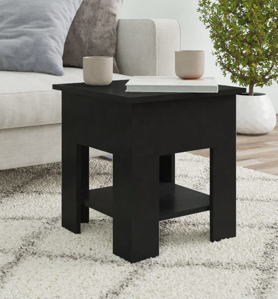 Couchtisch Schwarz 40x40x42 cm Holzwerkstoff