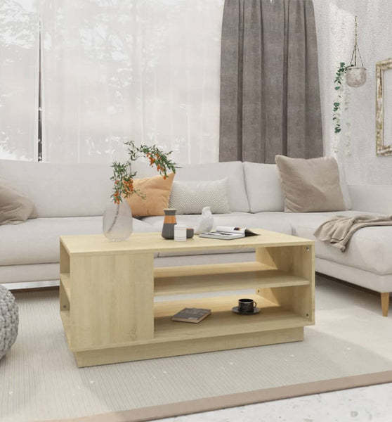 Couchtisch Sonoma-Eiche 102x55x43 cm Holzwerkstoff
