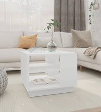 Couchtisch Weiß 55x55x43 cm Holzwerkstoff