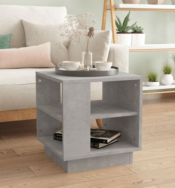 Couchtisch Betongrau 40x40x43 cm Holzwerkstoff