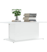 Couchtisch Weiß 102x55,5x40 cm Holzwerkstoff